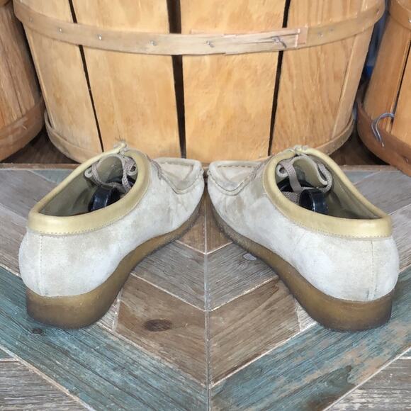 Clarks Originals Wallabee Low Sand Suede Lace-Up Mocs Loafers Womens Size 8.5 - Picture 8 of 11